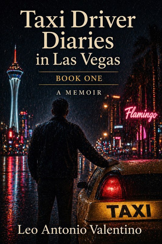 Existing cover study for Taxi Driver Diaries in Las Vegas